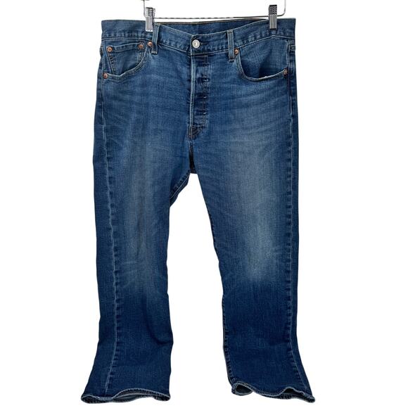 Levi's 501 Jeans Mens 34x32 (34x30 ACTUAL) Original Fit Button Fly Blue Denim - Picture 2 of 11